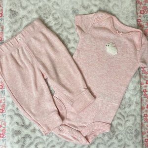 🛍 4 for $20 - 2 piece newborn baby girl outfit